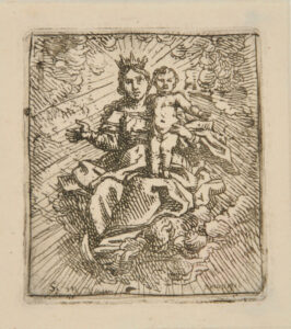 Virgin and Child in Clouds
