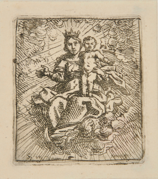 VIRGIN AND CHILD IN CLOUDS
