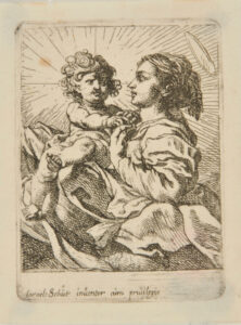 Virgin, in Profile Turned to Left, with Child