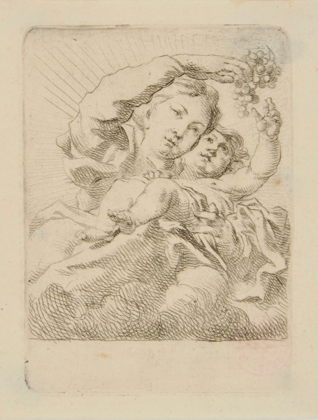 VIRGIN AND CHILD IN THE CLOUDS
