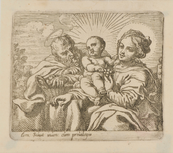 THE HOLY FAMILY WITH A BASKET