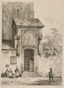 Peasants by the Door of a Church