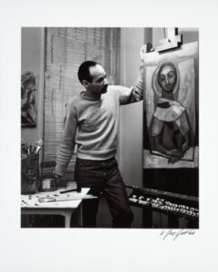 Felrath Hines at Easel