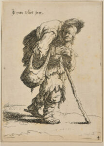 Beggar Carrying a Sick Woman