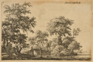 A Fence Near a Bridge