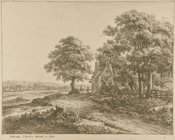 A LARGE LINDEN TREE BEFORE AN INN
