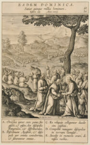 Eadem Dominica satiat quinque millia hominum