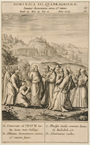 CHRIST HEALING A DEAF-MUTE