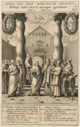 JEWS INTERROGATE CHRIST AND TOOK UP STONES TO STONE HIM