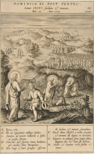 CHRIST HEALING A DEAF-MUTE