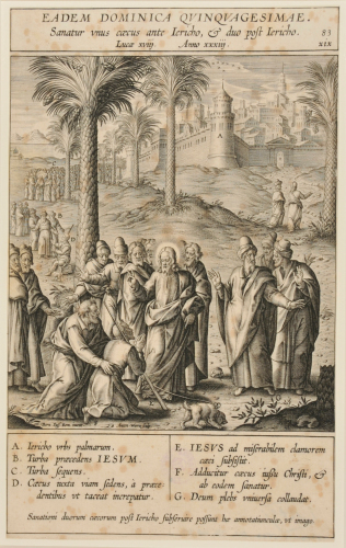 THE HEALING OF A BLIND BEFORE THE ENTRANCE OF JERICHO