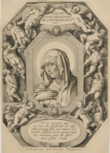 Head of the Virgin Surrounded by Angels