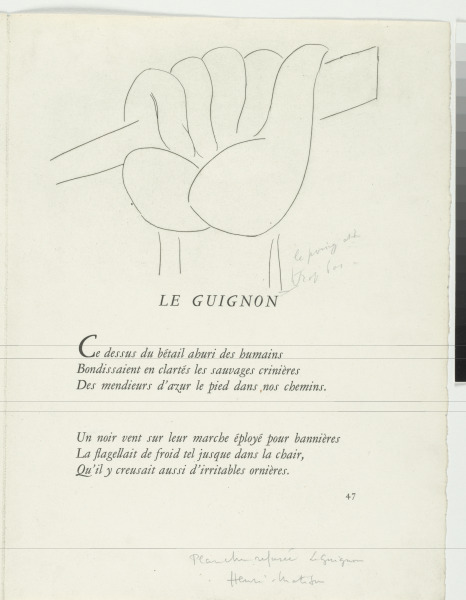 Study for headpiece from “Le Guignon” (refused etching)