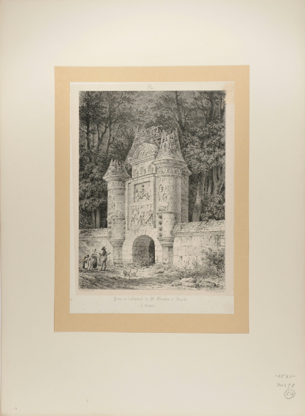 PORTE DE L'ABBATIAL DE ST. MARTIN D'AUCHI À AUMALE