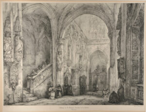 Abbaye de St. Riquier, Escalier de la trésorie, Picardie