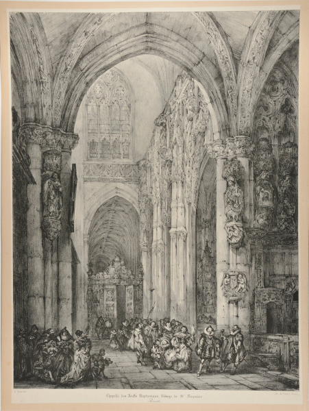 CHAPELLE DES FONDS BAPTISMAUX, ABBAYE DE ST. RIQUIER, PICARDIE