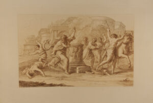 (Figures being attacked by serpents)