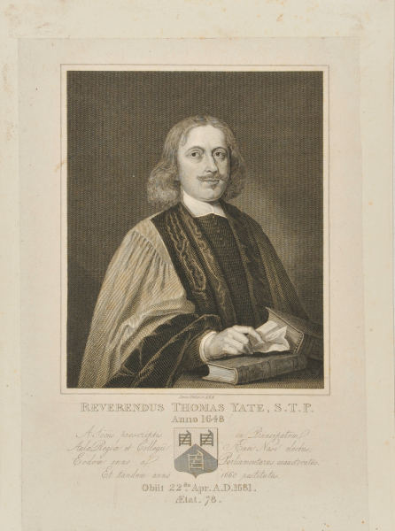 Reverendus Thomas Yate, S.T.P.