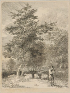 Landscape with Shepherd and Sheep