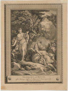 Telemachus and Mentor After Having Suffered Shipwreck, Arriving at the Island of Calypso