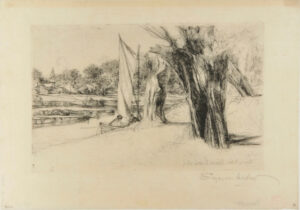 Thames Ditton, with a Sail