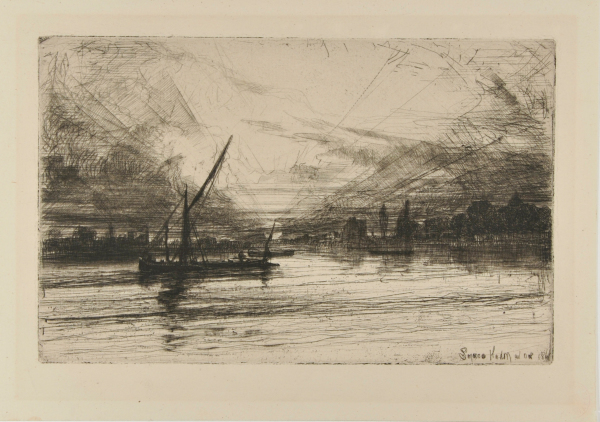 SUNSET ON THE THAMES