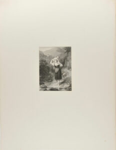 Italian Girl Carrying Nude Child on Her Shoulders