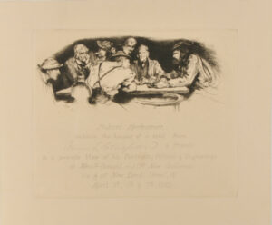 Group of Bavarian Peasants Seated About a Table