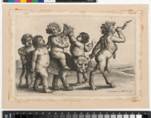 Young Bacchus Riding a Leopard Led by a Satyr Blowing a Horn
