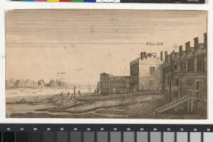 View of Lambeth Palace from the River at Whitehall Stairs