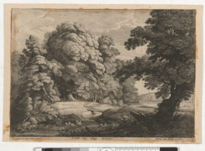 Landscape with Foot Bridge Over the Waterfall