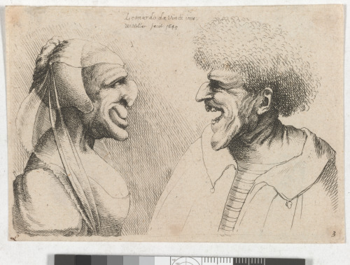 Woman with Hooked Nose and Man with Bushy Hair