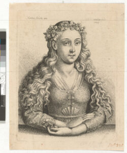 Young Woman with a Wreath of Oak Leaves