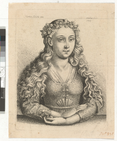 YOUNG WOMAN WITH A WREATH OF OAK LEAVES