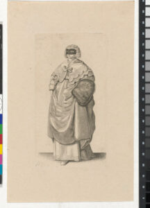 Lady with Mask and Muff