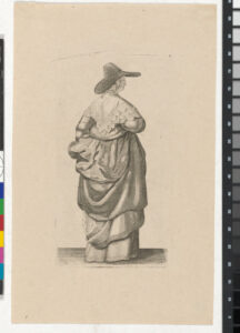 Lady with Hat with Wide Brim