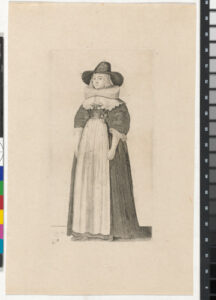 Lady with Wide-Brimmed Hat and a Ruff, Arms at her Sides
