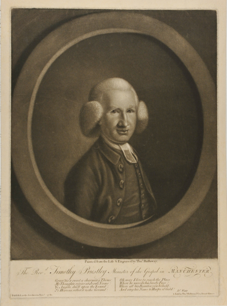 The Rev. Timothy Priestley, Minister of the Gospel in Manchester