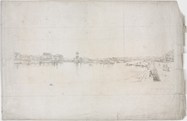 THE VILLAGE OF CHAILLOT FROM THE PONT DE LA CONCORDE