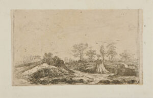 Landscape, with Hillock to Left of Road