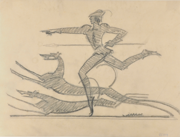 MESSENGER WITH GREYHOUNDS