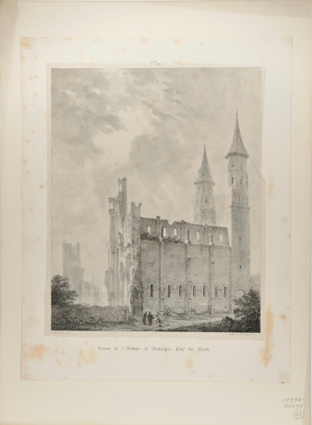 RUINES DE L'ABBAYE DE JUMIÈGES, COTÉ DU NORD