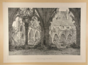 Cloître de l’Abbaye St. Jean de Vignes à Soissons.