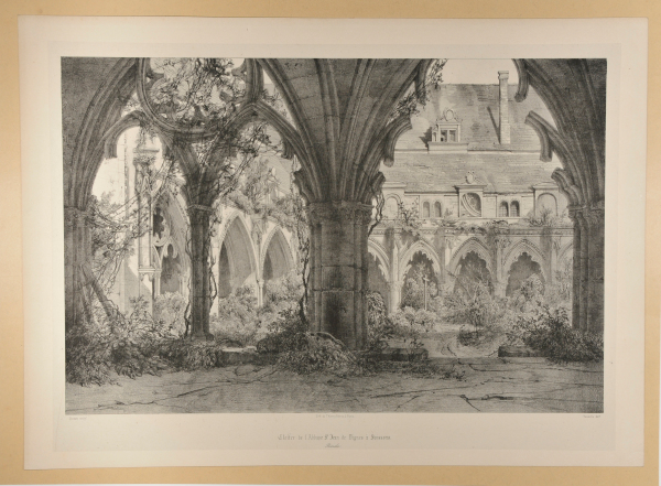 Cloître de l’Abbaye St. Jean de Vignes à Soissons.