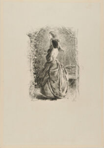 Woman Showing a Bird Nest to Child on Her Shoulder