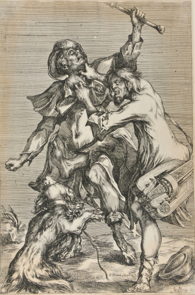 Two Beggars Fighting - Image 3