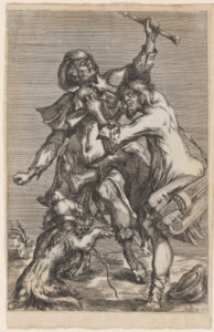 Two Beggars Fighting