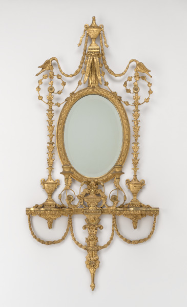 One of a Pair of Looking Glass Mirrors