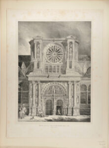 Portail lateral de l’Eglise de St. Clothilde, côté du nord, au grand Andeli