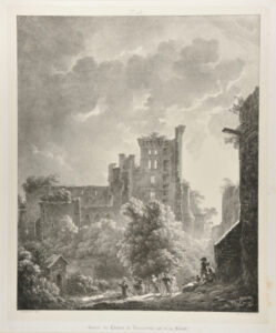 Ruinés du Château de Tancarville coté de la Forest